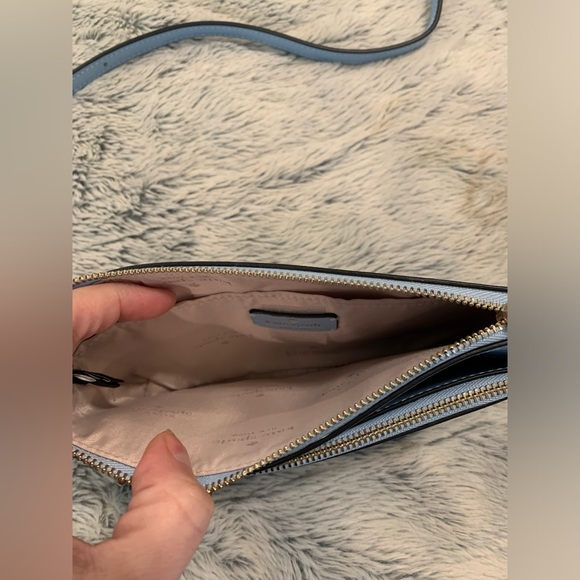 💎 Kate Spade Sadie Saffiano Leather Top Zip Blue Crossbody Set Bag 💎 - Picture 6 of 7